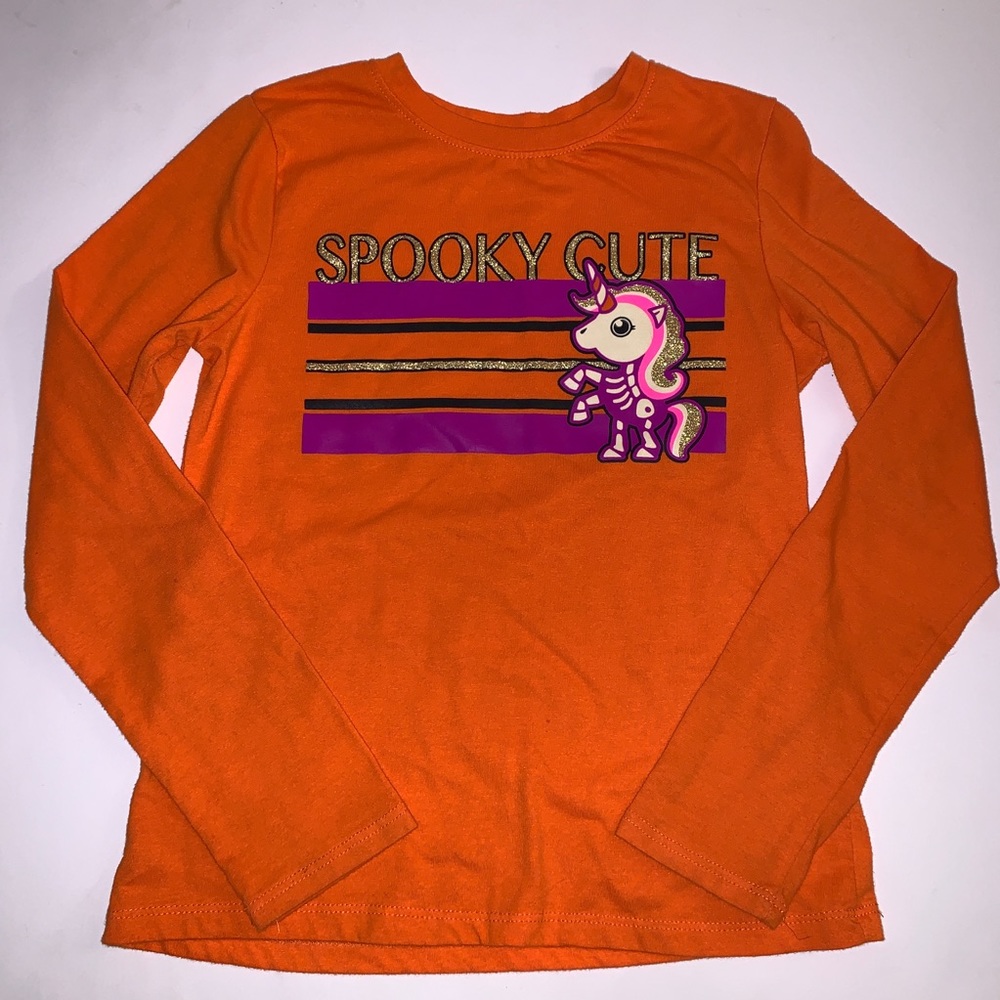 Celebrate! Girls Halloween Unicorn Tee Size: Large